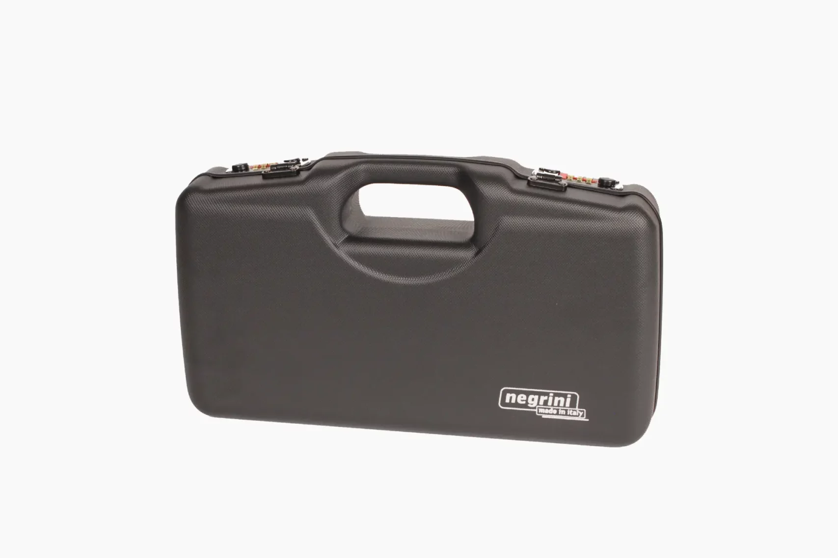 2018R-TAC/4835: Luxury Rubber Trim Universal Handgun Travel Hard Case for 1 Handgun + Mags