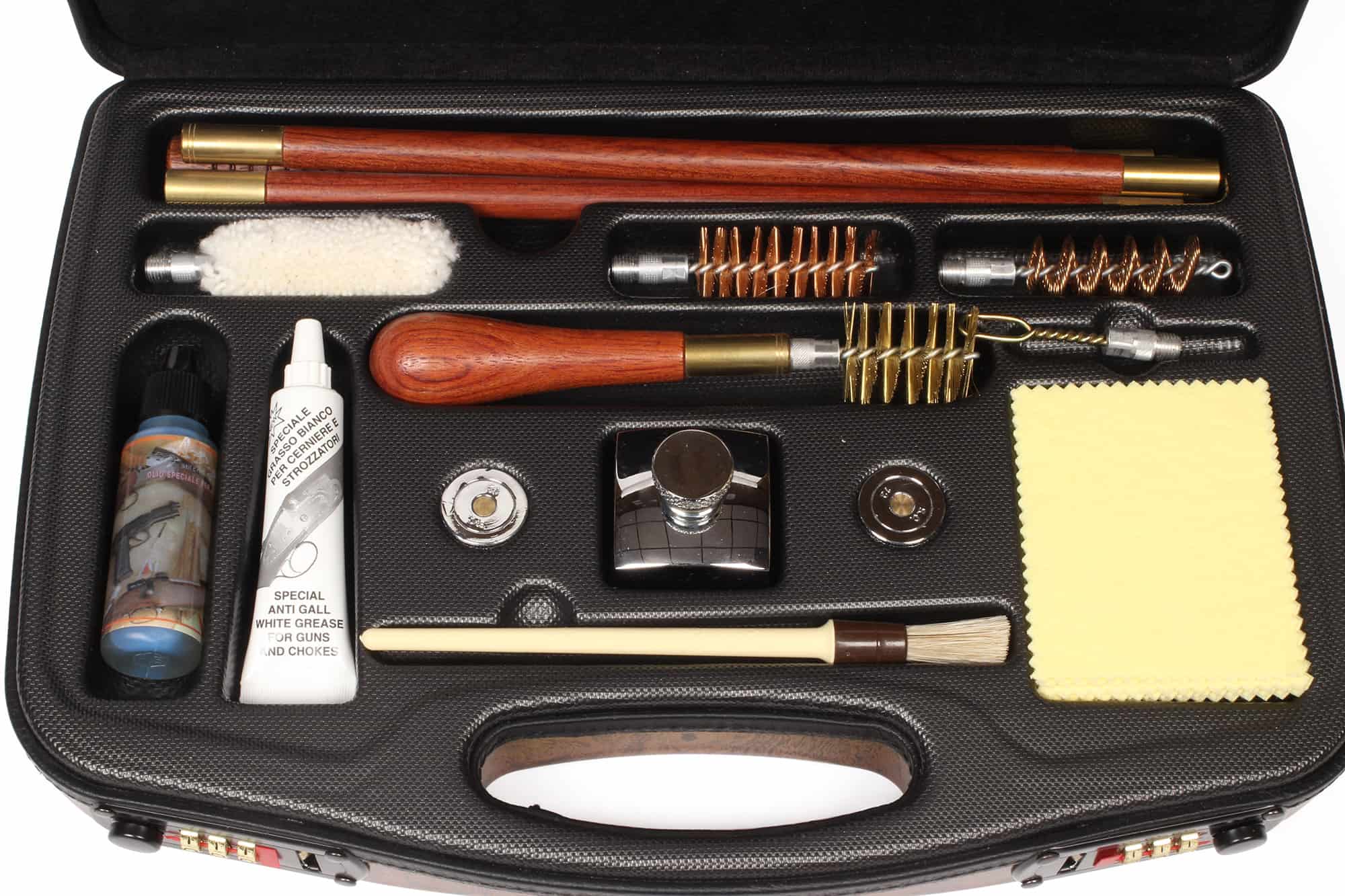 Negrini Luxury Wooden Cased 12 GA Shotgun Cleaning Kit