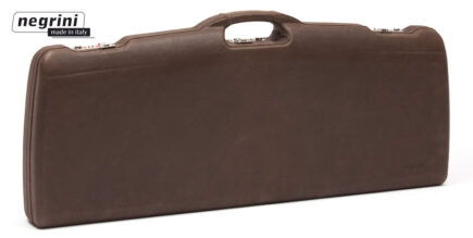 Negrini Rifle Cases - 1623PL-EXP/4815 One rifle with scope - exterior Italian Leather