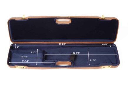 Negrini Gun Cases - 1605PL - Leather shotgun case interior dimensions