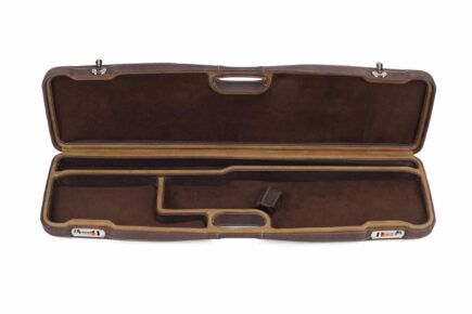 Negrini Superlative Luxury Leather Shotgun Case 1605PPL/5224 - interior