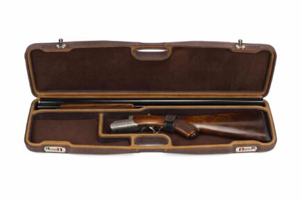 Negrini Superlative Luxury Leather Shotgun Case 1605PPL/5224 - Zoli Pernice