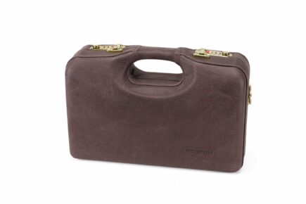 Negrini 6 Box Leather Shotshell Travel Case - 21150PL/6112-TRAC - exterior