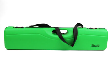 Negrini Fluro Green Sporting Compact Travel Case - 16407LR/6344 - exterior with strap