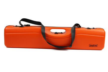 Negrini Fluro Orange Sporting Compact Travel Case - 16407LR/6346 - Exterior with strap