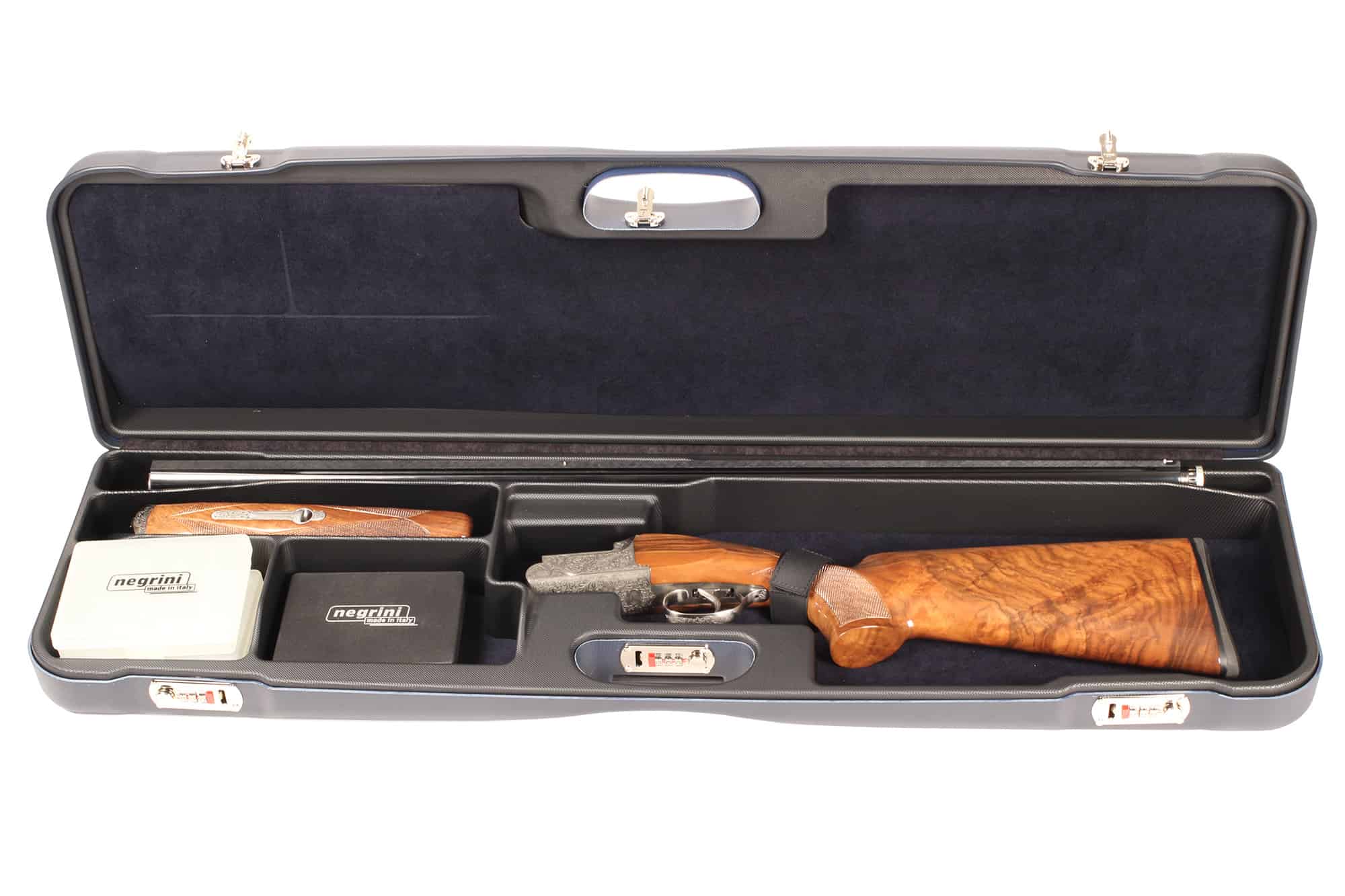 1657r-5552-zoli-shotgun Negrini 1657R High Rib Trap Shotgun Case interior Zoli Shotgun
