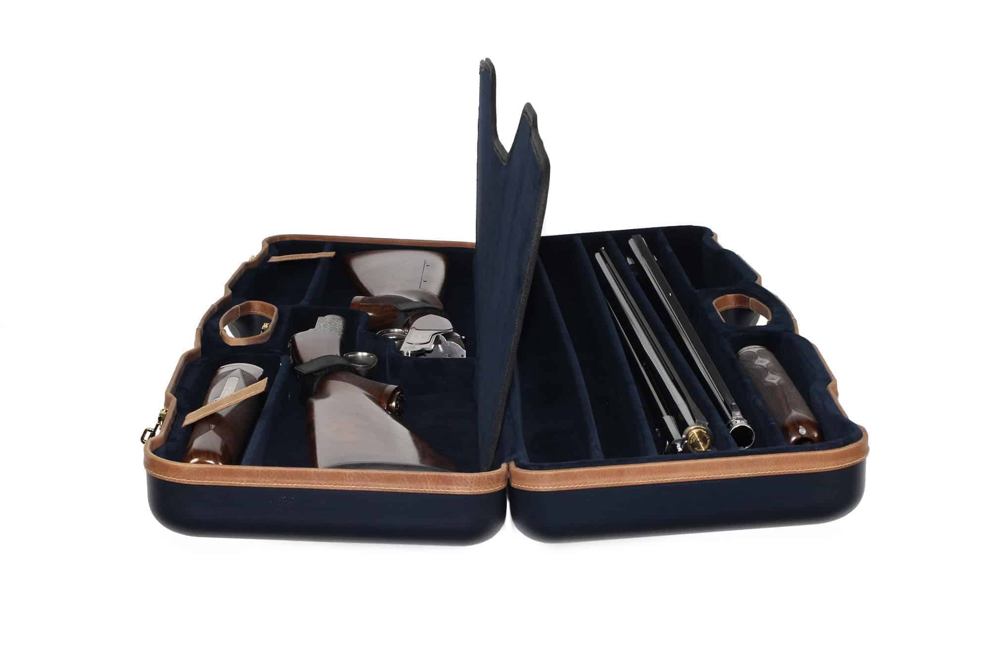 1671BLX/5679 Negrini OU Deluxe Two Gun/Four-Barrel Case Takedown