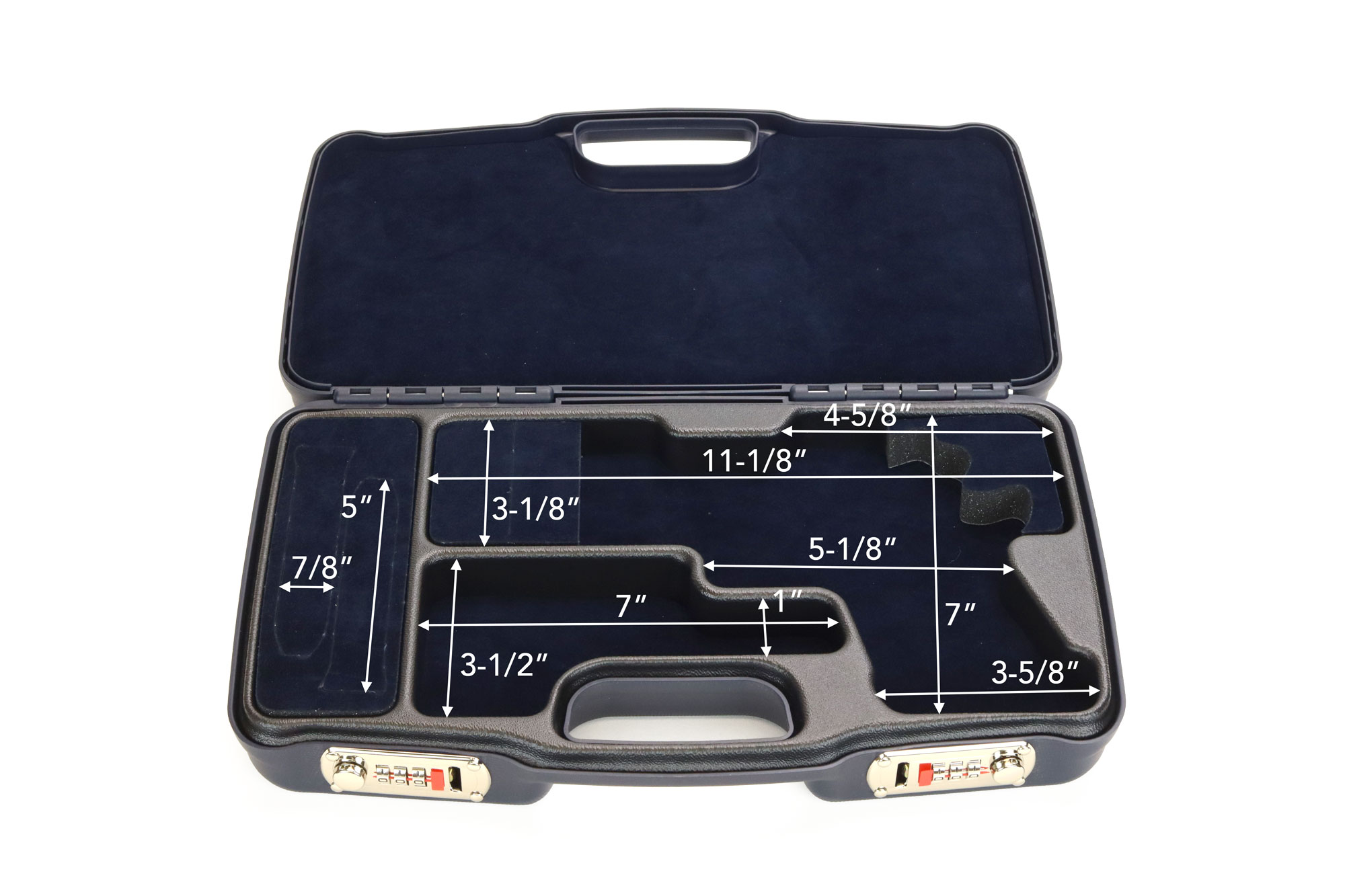 2039iR Navy Exterior RMR Pistol Hard Case