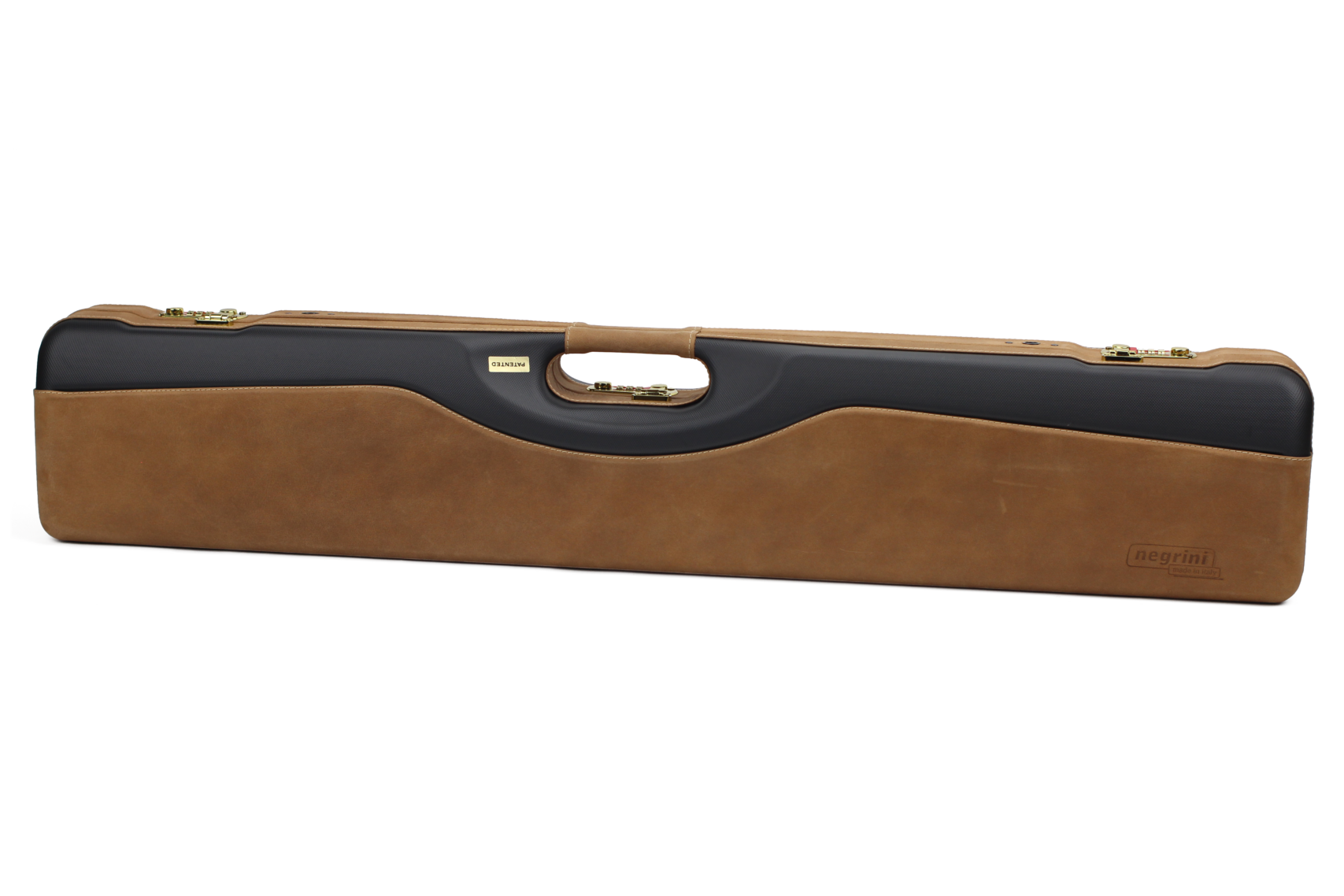 16406PLX-UNI/5903: Universal Shotgun Hard Case with Luxury Italian Leather for 1 Shotgun
