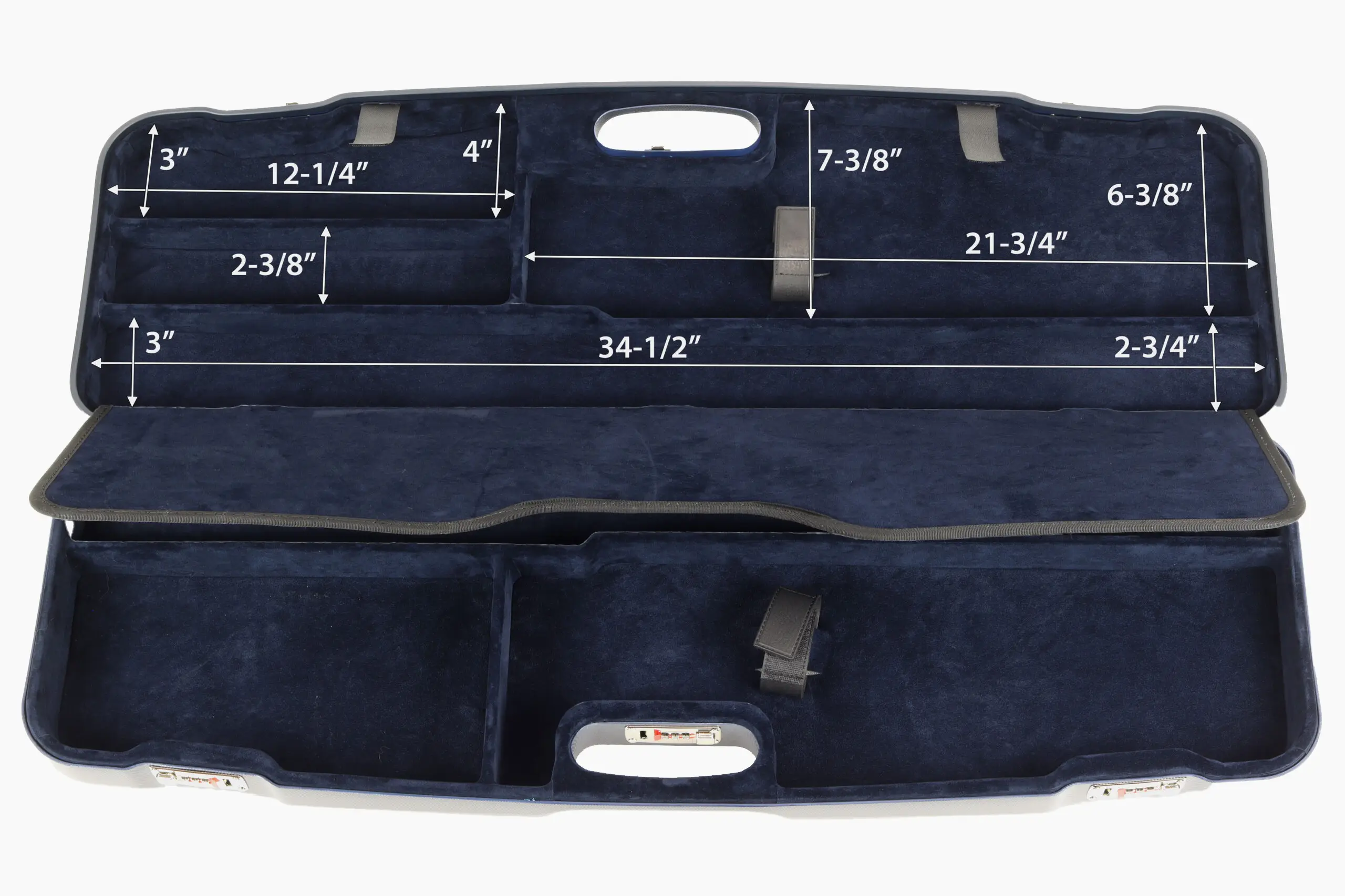 Negrini 1622LR 2F Over Under Shotgun Hard Case