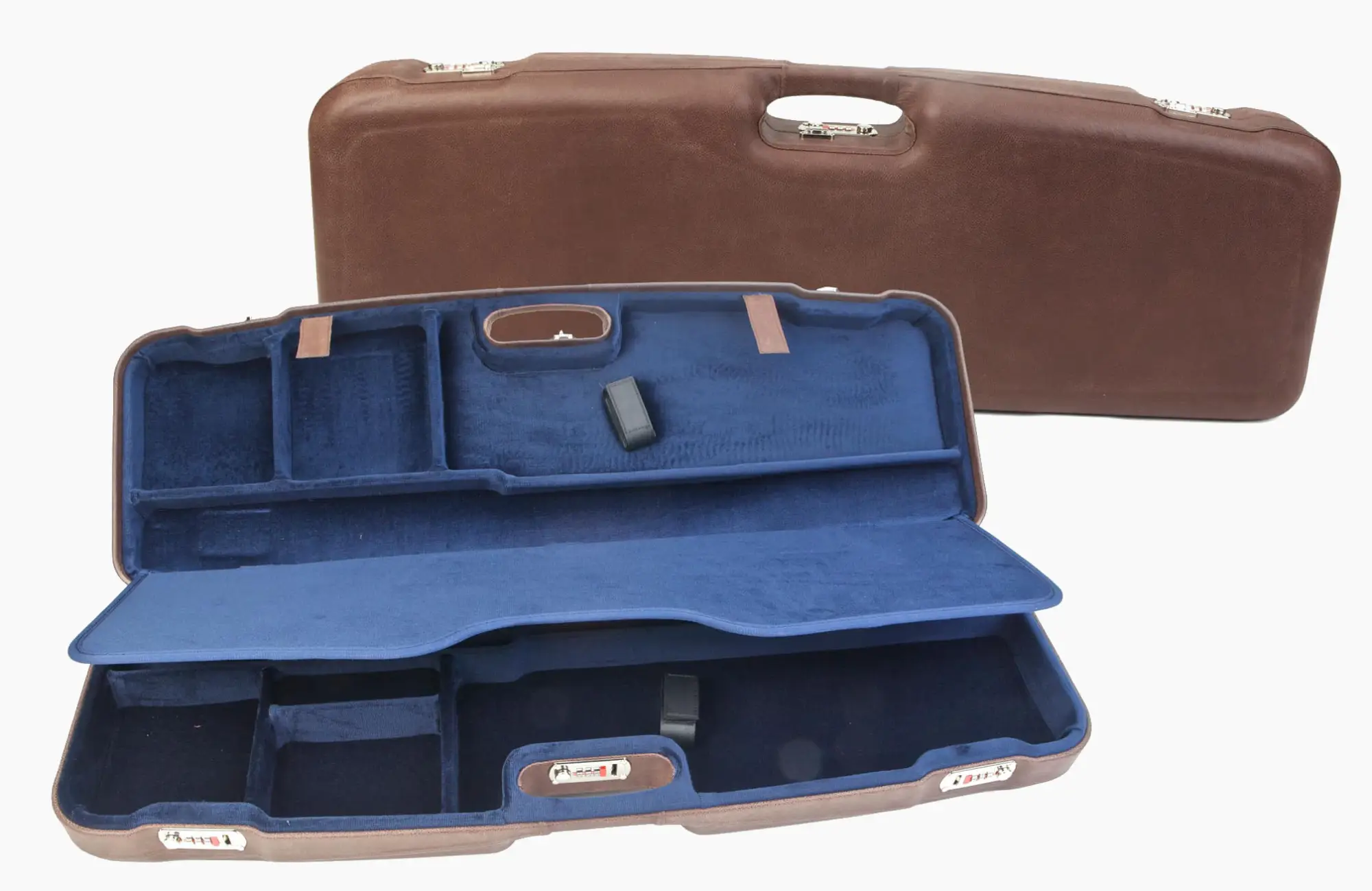 Two Shotgun Travel Cases | Negrini 1622 2F Series | Negrini Luxury