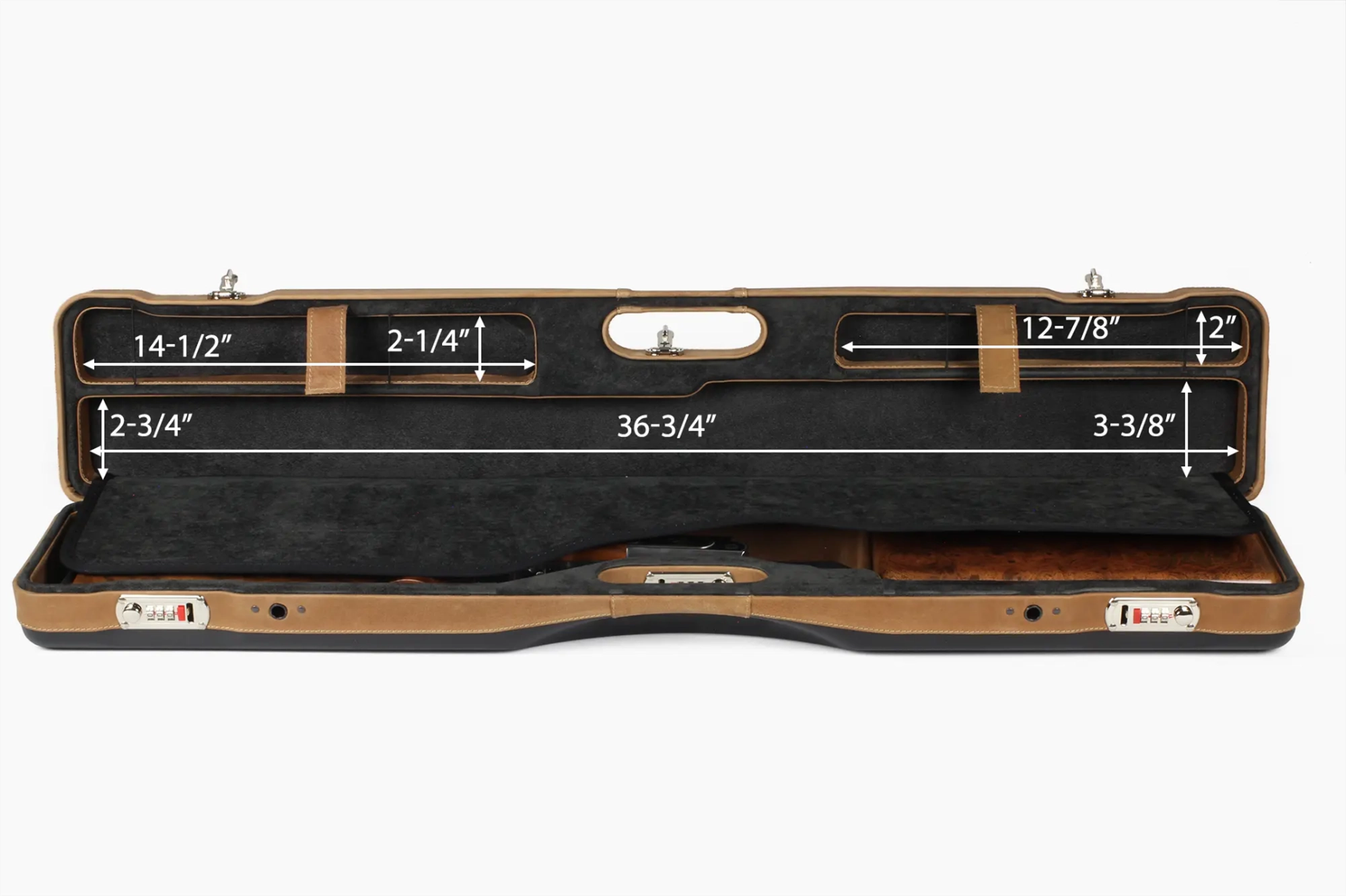 Negrini 16406PLX UNI Over Under Shotgun Hard Case